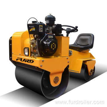 700kg roller compactor double drum vibratory ride on road roller FYL-850